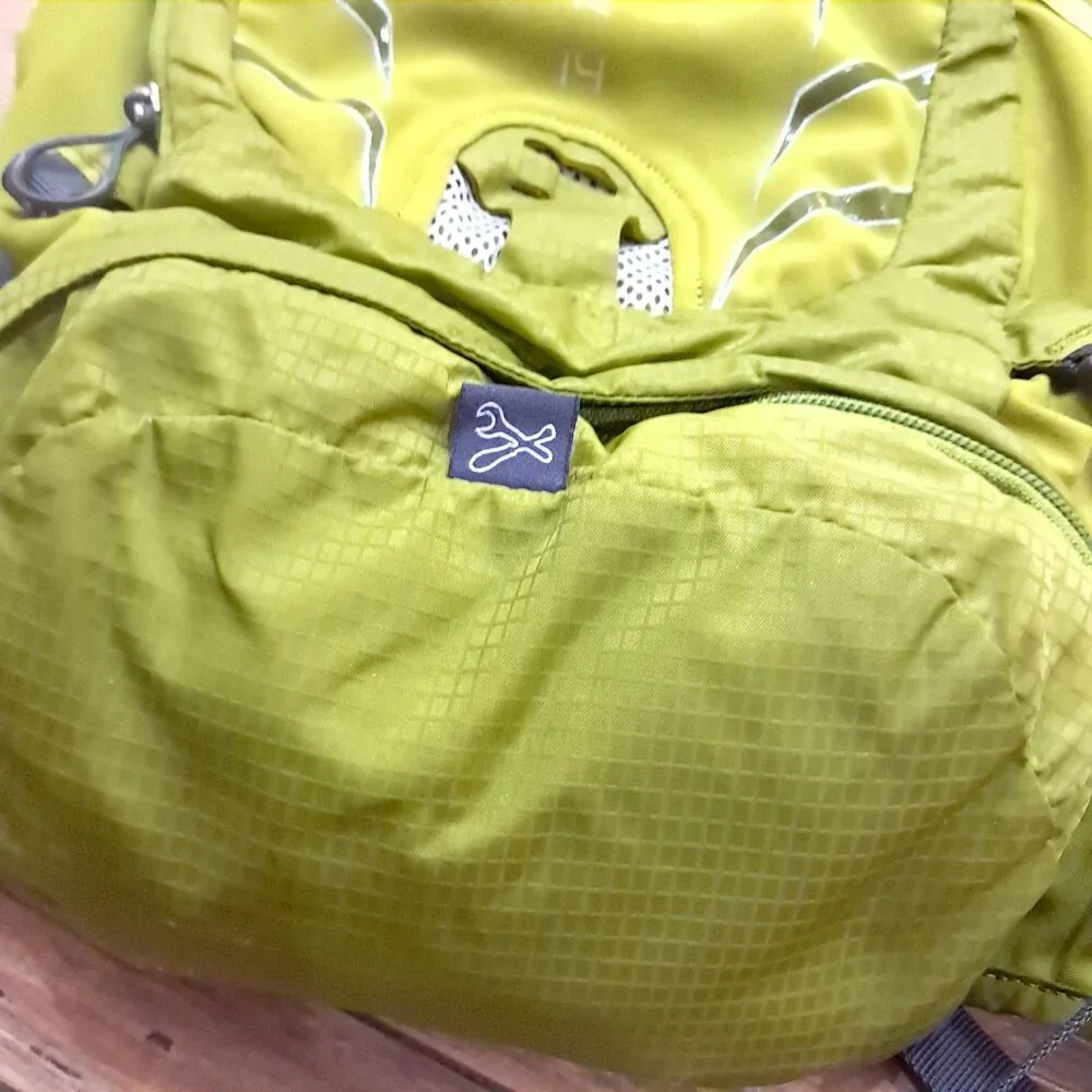 Osprey‎ Raptor 14 green Hydraulics Hydration Pack backpack lime w/ bladder pack
